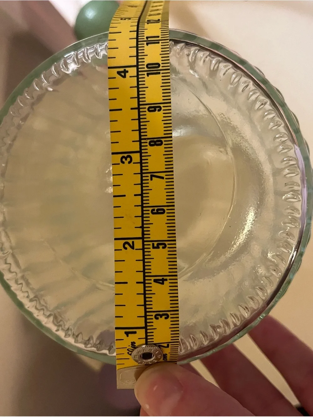 Clear strawberry lidded jar